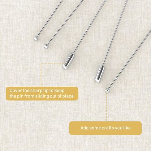 Healifty 60Pcs Brooch Pin Stick,Safety Stick Pins Tie Stick Pin Lapel Stick Pin Hat Pin for DIY Costume Jewelry Making in Saudi Arabia