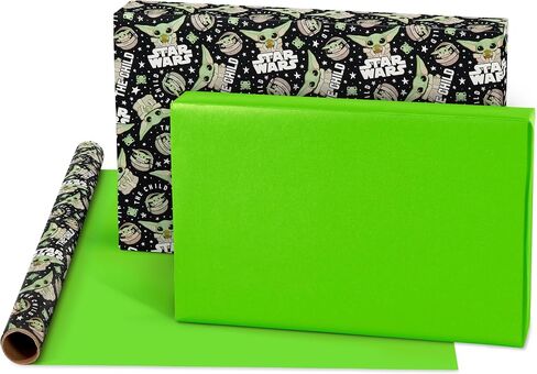 American Greetings Star Wars Mandalorian Wrapping Paper, The Child/Baby Yoda (1 Roll, 75 sq. ft.) in Saudi Arabia