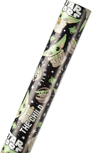American Greetings Star Wars Mandalorian Wrapping Paper, The Child/Baby Yoda (1 Roll, 75 sq. ft.) in Saudi Arabia