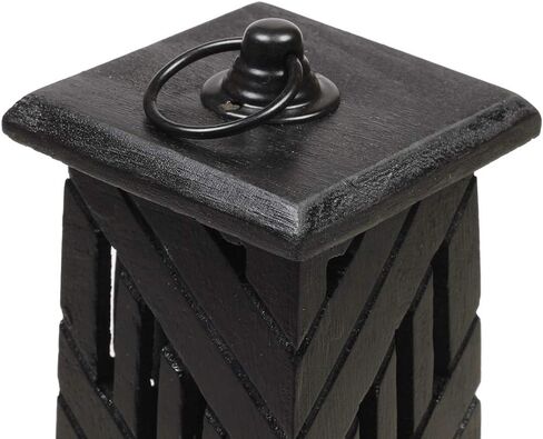 Hand Carved Wooden Incense Cone Black Tower Burner Stand Holder Ash Catcher Home Decor Utilities & Accessories Ash-Catcher-Stand for-Aromatherapy-Meditation-Yoga Home Decor in Saudi Arabia