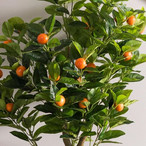 Vickerman 51" Real Touch Artificial Lemon Tree - Potted Faux Lemon Tree for Indoor Decor - Realistic Leaves and Fruit - Maintenance-Free Faux Tree for Home or Office Decoration in Saudi Arabia