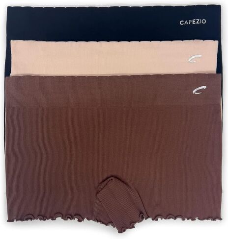 Capezio Women's Seamless Ribbed Shortie W/Lettuce Edge in Saudi Arabia