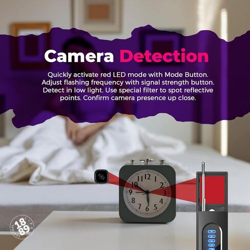 كاشفات الكاميرا الخفية مع بطاقات حجب RFID، كاشف الكاميرا الداخلي والخارجي، كاشف الحشرات والكاميرا المخفية، كاشف الكاميرا الخفية، ماسح ضوئي للإشارة اللاسلكية RF للسفر في المنزل والمكتب in Kuwait