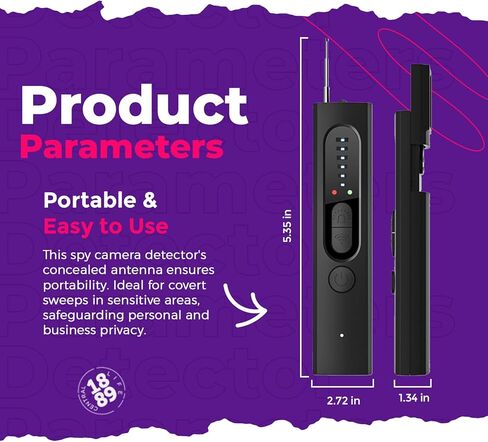 كاشفات الكاميرا الخفية مع بطاقات حجب RFID، كاشف الكاميرا الداخلي والخارجي، كاشف الحشرات والكاميرا المخفية، كاشف الكاميرا الخفية، ماسح ضوئي للإشارة اللاسلكية RF للسفر في المنزل والمكتب in Kuwait