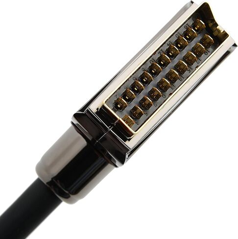 KabelDirekt – كابل SCART بطول 6 أقدام (21 سنًا، دروع متعددة، موصل دقيق، دقة عالية كاملة) – سلسلة Pro in Kuwait