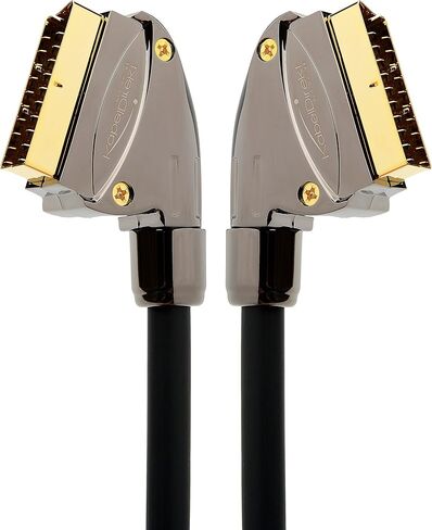 KabelDirekt – كابل SCART بطول 6 أقدام (21 سنًا، دروع متعددة، موصل دقيق، دقة عالية كاملة) – سلسلة Pro in Kuwait