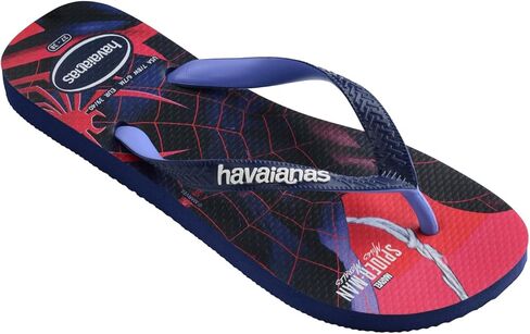 شبشب Havaianas Kids Top Marvel Flip Flop - صنادل سبايدرمان - أزرق داكن/أزرق بروفانس، طفل كبير بعمر عامين in Kuwait