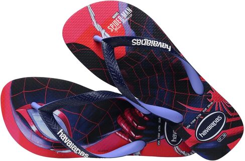 شبشب Havaianas Kids Top Marvel Flip Flop - صنادل سبايدرمان - أزرق داكن/أزرق بروفانس، طفل كبير بعمر عامين in Kuwait