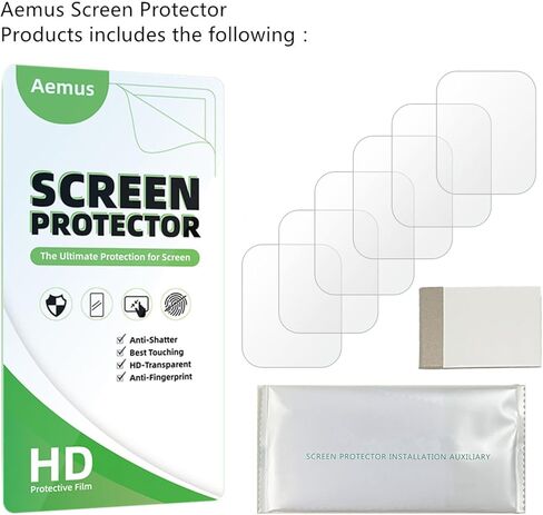 Compatible for Hwagol Smart Watch Screen Protector (6 Pack) 2024 New 1.85 Inch G28 / G20 Fitness Tracker Flexible TPU Clear Film in Saudi Arabia
