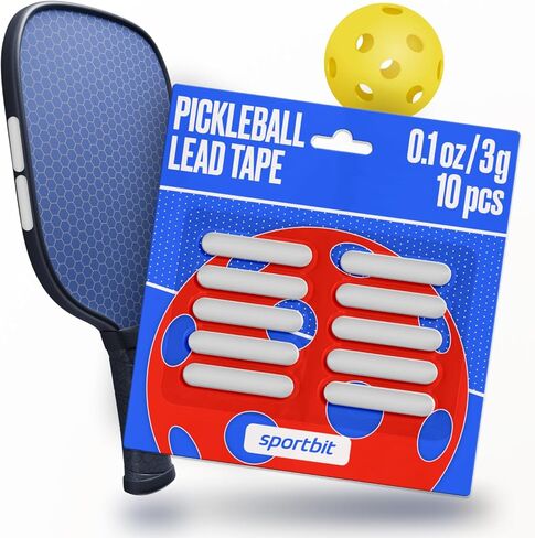 SPORTBIT Lead Tape for Pickleball Paddles with 3M Adhesive - 3g Weighted Bars Pickleball Lead Tape for Paddle - Maximize Power, Control, & Swing Speed - Premium Pickleball Edge Guard Tape in Saudi Arabia