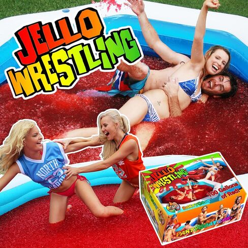 Bulk JELLO WRESTLING Kit 100 Gallon Package! GREEN Jelly Wrestling Mix. Just Add Water to a Jello Pool to make a Jello Wrestling Ring. Easy Set Wrestling Jello for Fundraisers, Tug o War & Party Games in Saudi Arabia