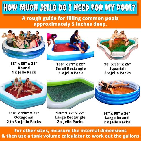 Bulk JELLO WRESTLING Kit 100 Gallon Package! GREEN Jelly Wrestling Mix. Just Add Water to a Jello Pool to make a Jello Wrestling Ring. Easy Set Wrestling Jello for Fundraisers, Tug o War & Party Games in Saudi Arabia
