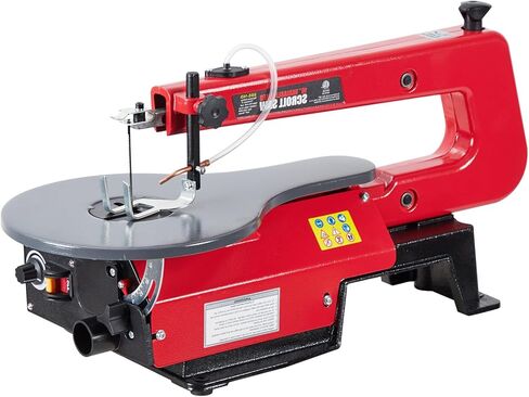 16-Inch Variable Speed Scroll Saw With Extra-Large Adjustable Tilting Work Table - Perfect for Woodworking in Saudi Arabia