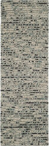 SAFAVIEH Bohemian Collection 2'6" x 6' Red / Multi BOH525B Handmade New Zealand Wool & Jute Runner Rug in Saudi Arabia