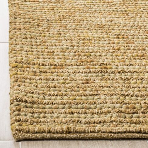 SAFAVIEH Bohemian Collection 2'6" x 6' Red / Multi BOH525B Handmade New Zealand Wool & Jute Runner Rug in Saudi Arabia
