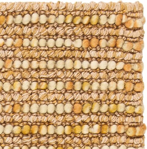 SAFAVIEH Bohemian Collection 2'6" x 6' Red / Multi BOH525B Handmade New Zealand Wool & Jute Runner Rug in Saudi Arabia