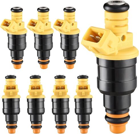 Koolertron 8PCS Fuel Injectors for Ford E150 E250 E350 E450 F150 F250 F350 Excursion Expedition MUSTANG, for Lincoln Navigator Town Car, for Mercury Cougar Grand Marquis, 4.6-5.8 V8 0280150943 FJ713 in Saudi Arabia