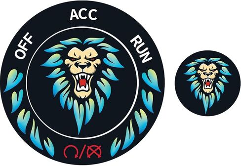 TOOLEPIC Push Start Button Cover for Dodge Challenger Charger Durango Accessories 2015-2024, Push to Start Ignition Kit Cover Emblem Badge- Baby Let's Go Stylish Design-Car Decor Stickers-Red in Kuwait