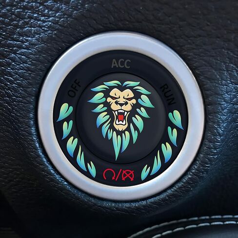 TOOLEPIC Push Start Button Cover for Dodge Challenger Charger Durango Accessories 2015-2024, Push to Start Ignition Kit Cover Emblem Badge- Baby Let's Go Stylish Design-Car Decor Stickers-Red in Kuwait