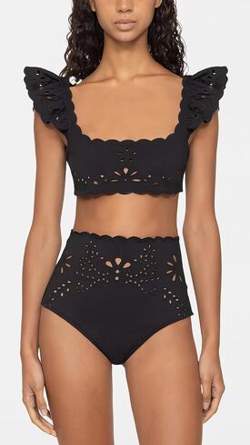 Sea Women's LIAT Embroidery High Waisted Bikini Bottoms in Saudi Arabia