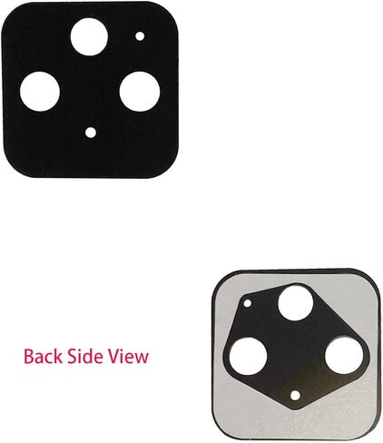 (حزمة من مجموعتين) أجزاء عدسة بديلة للغطاء الزجاجي للكاميرا الخلفية Pixel 5 لهاتف Google Pixel 5 2020 6.0 بوصة - لون أسود (لا يناسب إصدار Pixel 5A) in Kuwait