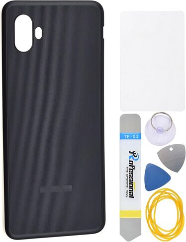 Black Plastic Back Cover Replacement for Samsung Galaxy Xcover6 Pro Xcover Pro 2 and Tool Kit in Saudi Arabia