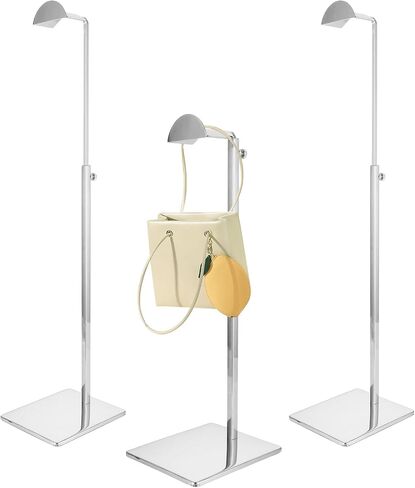 3 Pack Purse Display Stand Sliver Stainless Steel Handbag Display Stand with Adjustable Height, Handbag Holder Stand for Home, Store, Boutique, Counter in Saudi Arabia