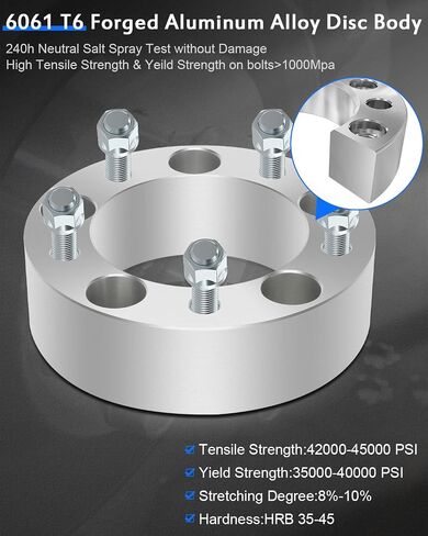 ECCPP 2X 5x139.7 5 Lug 2 inch 50mm Wheel Spacers 5x5.5 108mm fits for 2003-2006 for Ford E-150|1992-2002 for Ford E-150 Econoline | 1996-2001 for Ram 1500 Van with 1/2" Studs in Saudi Arabia