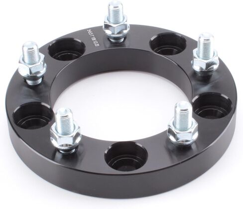 4pcs Wheel Spacers 1" Thick 5x5.5 (5X139.7) Bolt Pattern with 1/2" Studs for Dodge Ram 1500, Ford F100 F150 E100 E150 Bronco, Jeep CJ3 CJ5 CJ6 CJ7 Scrambler Black in Saudi Arabia
