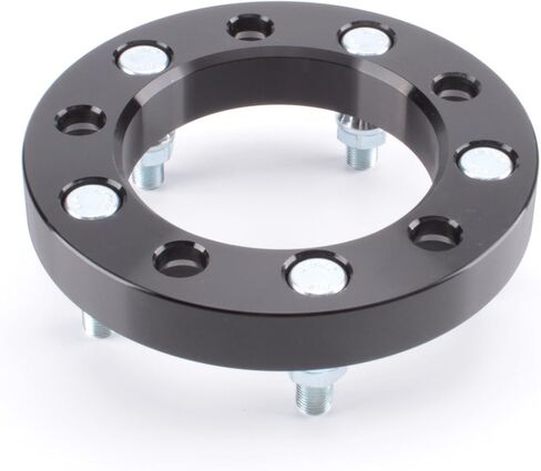4pcs Wheel Spacers 1" Thick 5x5.5 (5X139.7) Bolt Pattern with 1/2" Studs for Dodge Ram 1500, Ford F100 F150 E100 E150 Bronco, Jeep CJ3 CJ5 CJ6 CJ7 Scrambler Black in Saudi Arabia