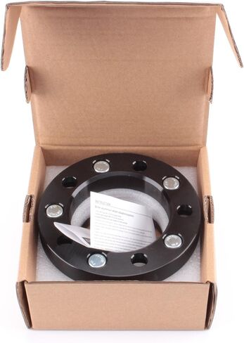 4pcs Wheel Spacers 1" Thick 5x5.5 (5X139.7) Bolt Pattern with 1/2" Studs for Dodge Ram 1500, Ford F100 F150 E100 E150 Bronco, Jeep CJ3 CJ5 CJ6 CJ7 Scrambler Black in Saudi Arabia