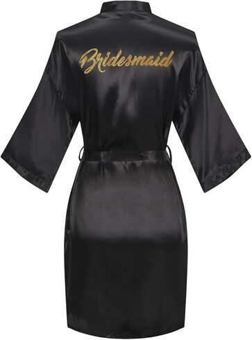 Women Short Kimono Robe Bride Bridesmaid Kimono for Wedding Party Bridal Sleepwear Getting Ready in Saudi Arabia