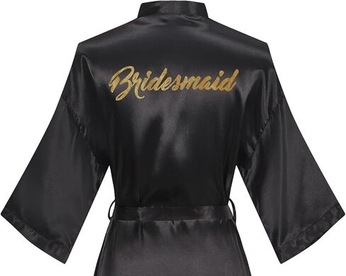 Women Short Kimono Robe Bride Bridesmaid Kimono for Wedding Party Bridal Sleepwear Getting Ready in Saudi Arabia