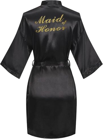 Women Short Kimono Robe Bride Bridesmaid Kimono for Wedding Party Bridal Sleepwear Getting Ready in Saudi Arabia