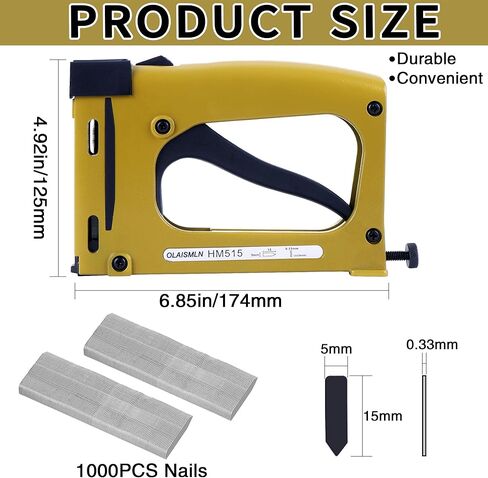 Picture Frame Stapler, Portable Point Driver Flexible Point Gun, Picture Framing with 1000 Points, Picture Frame Point Driver for Artist Framing Paintings and Pictures in Kuwait