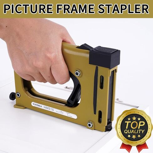 Picture Frame Stapler, Portable Point Driver Flexible Point Gun, Picture Framing with 1000 Points, Picture Frame Point Driver for Artist Framing Paintings and Pictures in Kuwait