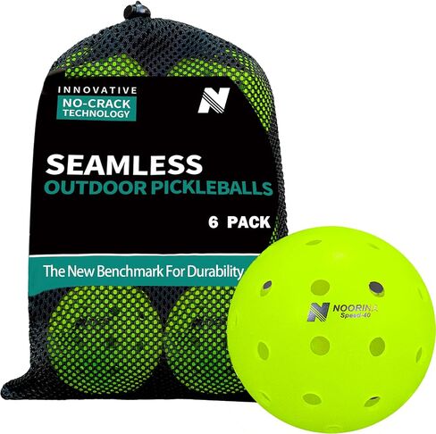 Pickleball Balls, Outdoor Pickleballs USAPA Approved, NO-Crack, Seamless Pickleballs, 6 or 12 Pack Pickle Balls with Pickleballs Bag in Saudi Arabia