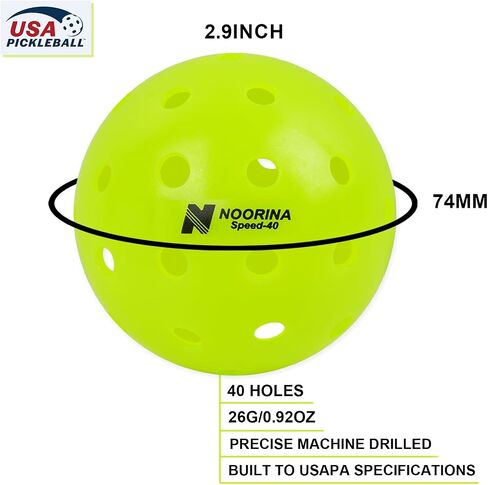 Pickleball Balls, Outdoor Pickleballs USAPA Approved, NO-Crack, Seamless Pickleballs, 6 or 12 Pack Pickle Balls with Pickleballs Bag in Saudi Arabia