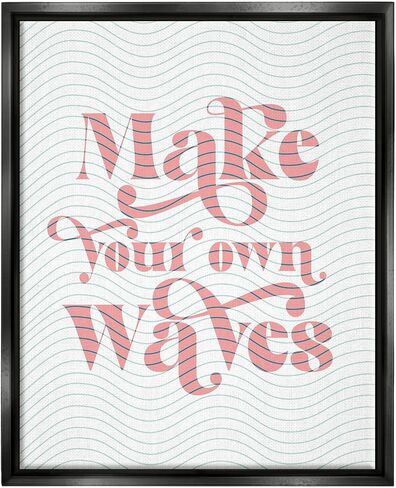 Stupell Industries Make Your Own Waves Groovy Patterned Stripes, Design by Daphne Polselli in Saudi Arabia