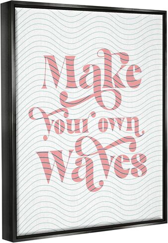 Stupell Industries Make Your Own Waves Groovy Patterned Stripes, Design by Daphne Polselli in Saudi Arabia