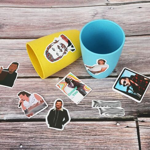 مورغان 100 قطعة من ملصقات Merch، ملصق جمالي مقاوم للماء على شكل موسيقى الريف هدية لمحبي العائلة والأصدقاء، mw240503 in Saudi Arabia