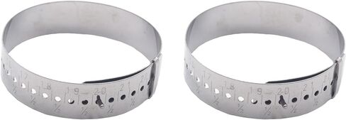 مياو يوان 2 قطعة سوار ذاتي الصنع مسطرة قياس صانع الخرز قياس المعصم قابل للتعديل أداة قياس معدنية حجم المعصم أداة قياس حجم السوار in Kuwait