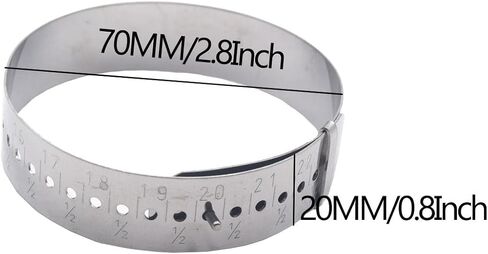 مياو يوان 2 قطعة سوار ذاتي الصنع مسطرة قياس صانع الخرز قياس المعصم قابل للتعديل أداة قياس معدنية حجم المعصم أداة قياس حجم السوار in Kuwait