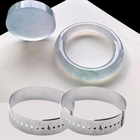 مياو يوان 2 قطعة سوار ذاتي الصنع مسطرة قياس صانع الخرز قياس المعصم قابل للتعديل أداة قياس معدنية حجم المعصم أداة قياس حجم السوار in Kuwait