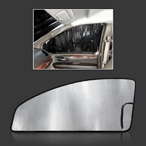 Custom Fit Front Seat Side Windows (2pcs) Sun Shade for 2008 2009 2010 2011 2012 2013 2014 2015 2016 2017 2018 Chrysler Town & Country Town Country Minivan, Insulated Privacy Accessories Blockout