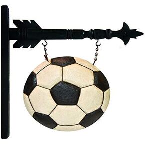 K&K Interiors 14572A استبدال سهم كرة القدم مقاس 9.75 بوصة، أبيض/أسود in Kuwait