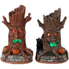 Lemax Village Collection - Spooky Town Haunted Tree Trunks Battery Operated Accessory #34072