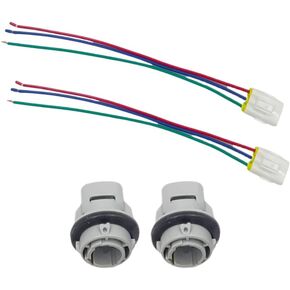 2 Pcs Front Turn Signal Light Socket Connector Harness W/ 3-Wire Kit Compatible with 33302-SR3-A01 Honda Accord Odyssey Pilot Civic CR-V
