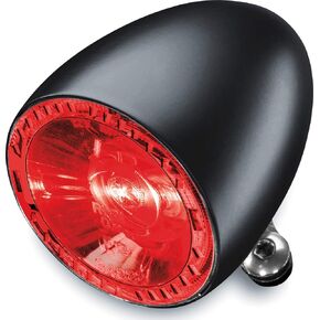 Kuryakyn 2860 Motorcycle Lighting Accessory: Kellermann Bullet 1000 RB, Rear LED Running/Turn Signal/Blinker Light, Red/Red, Chrome, Pack of 1