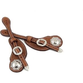 Western Oak Tooled Cowboy Spur Straps in Saudi Arabia